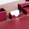 Dacasso Burgundy Bonded Leather Business Card Holder AG-5207 - alternate 3